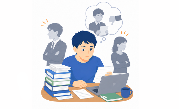 頑張りを認めてもらえないのイメージ