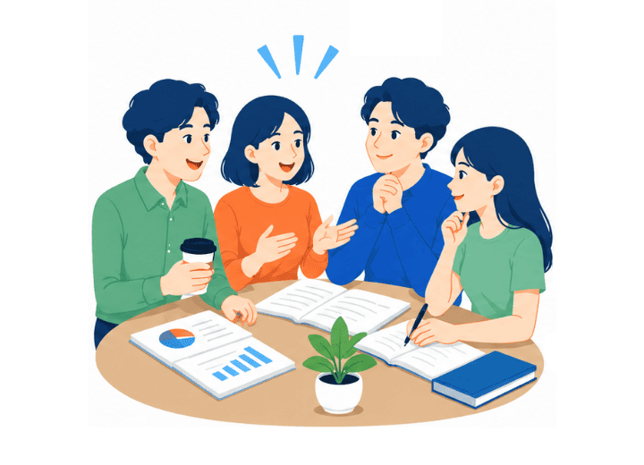 環境を一緒につくれるのイラスト