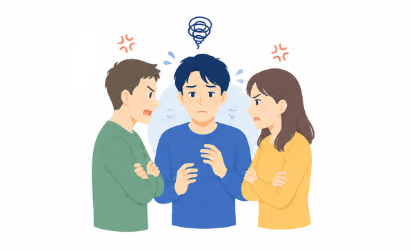 人との距離感がつかめない、揉めやすいのイメージ