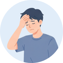 将来の仕事や進路を相談できない悩みのイラスト