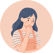 人間関係がうまくいかない悩みのイラスト